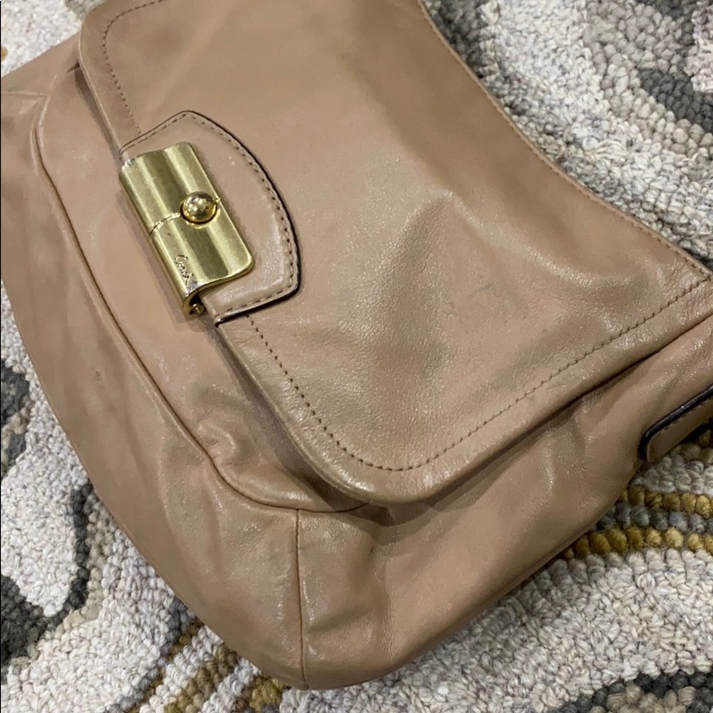 💕 Coach Kirsten tan med leather shoulder bag 💕 - Picture 3 of 16